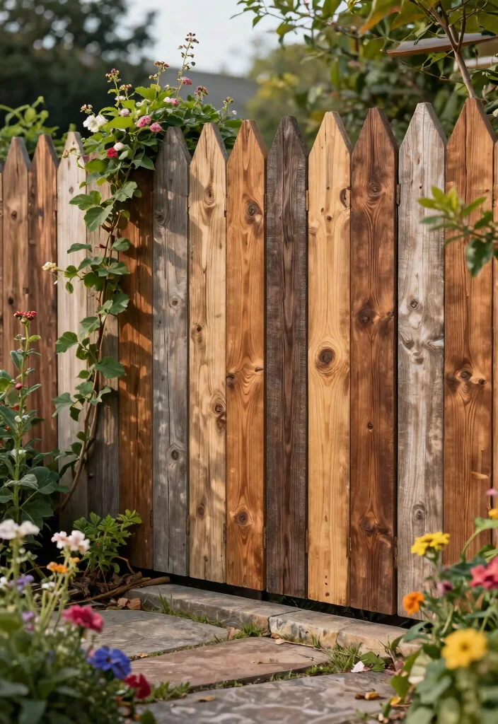 18 Unique Fence Ideas That Hide Eyesores and Boost Curb Appeal 3 18 Unique Fence Ideas That Hide Eyesores and Boost Curb Appeal - 2. Reclaimed Wood Fences 1