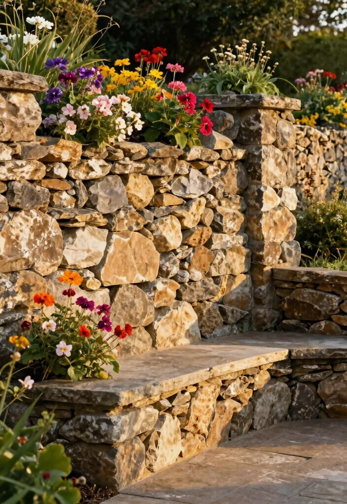 18 Unique Fence Ideas That Hide Eyesores and Boost Curb Appeal 6 18 Unique Fence Ideas That Hide Eyesores and Boost Curb Appeal - 5. Stone Wall Fences 1