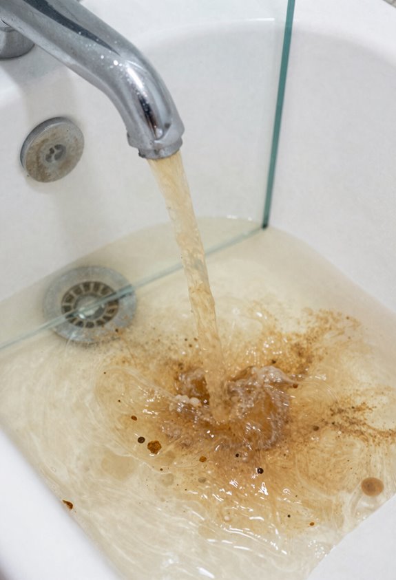Why Is My Bathtub Water Brown? 4 clogged filter brown water