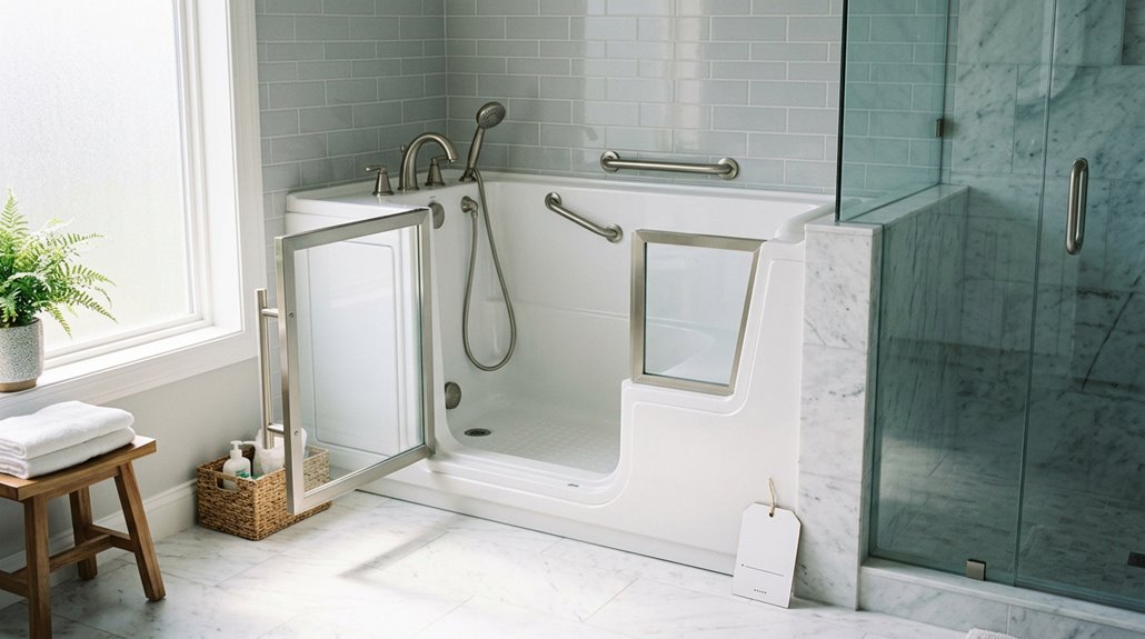 costs of walk in bathtub