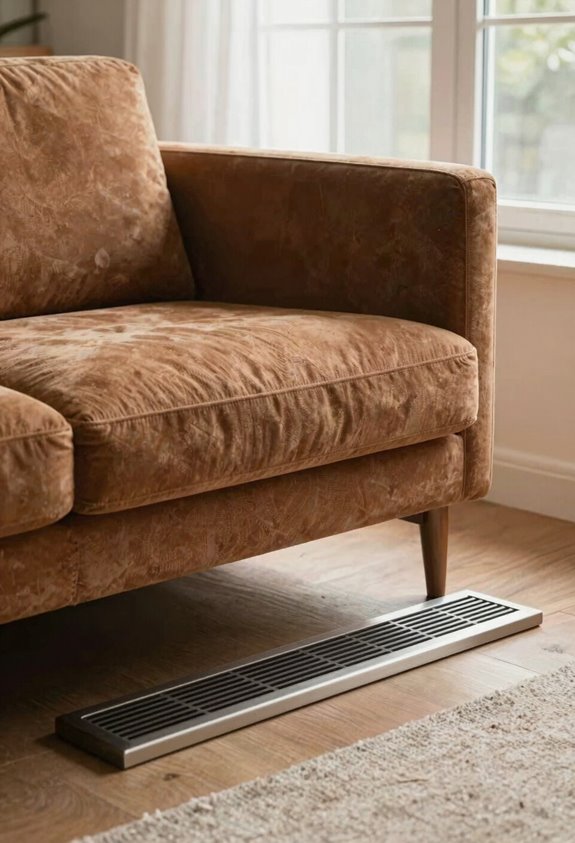 deflectors redirect sofa airflow efficiently
