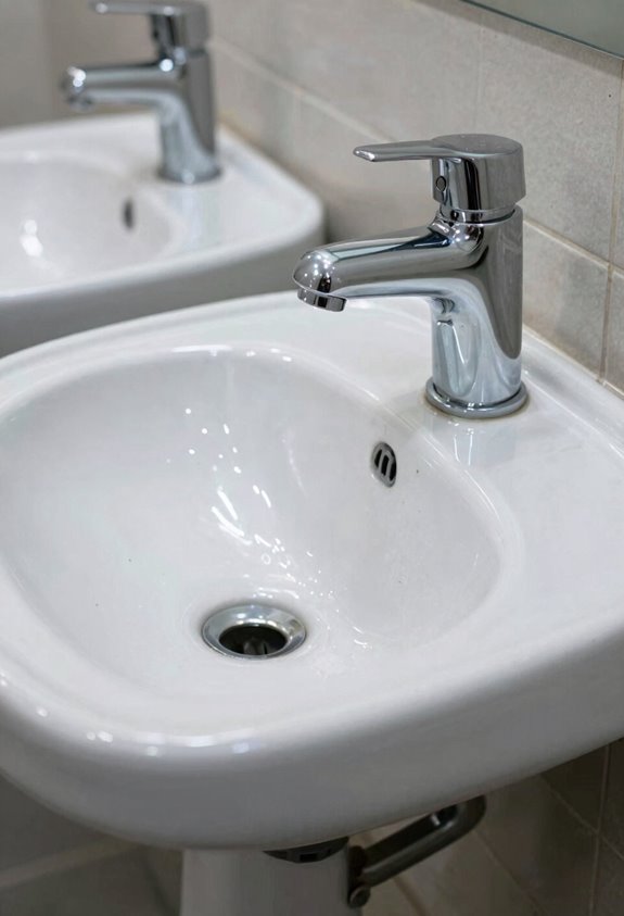 durable yet fragile school sinks