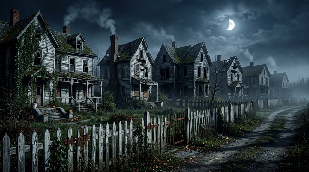 haunted houses with picket fences