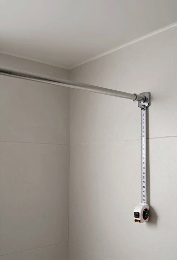 measuring space for curtain rod