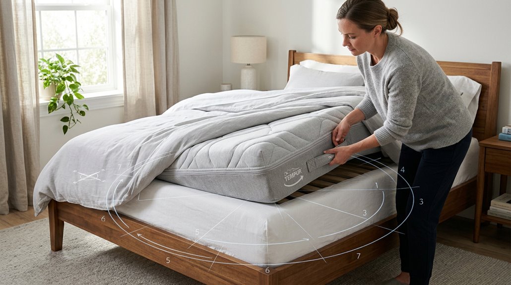 rotating tempurpedic mattress tips