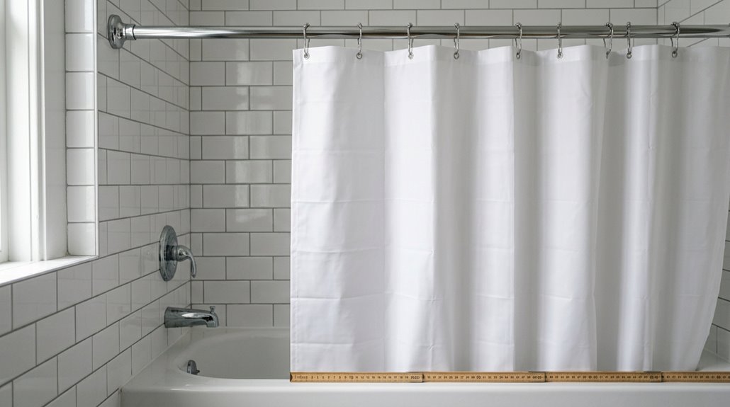 standard shower curtain dimensions