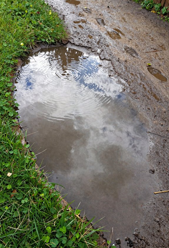 How to Get Rid of Standing Water in Your Backyard 2 standing water due to drainage and soil permeability
