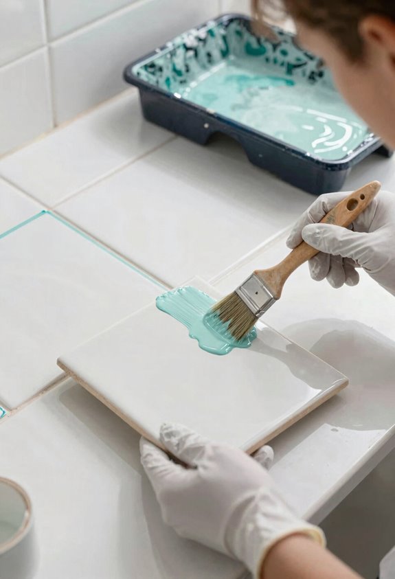 How You Can Paint Bathroom Tiles: A Step-by-Step Guide 2 temporary tile painting for limited use