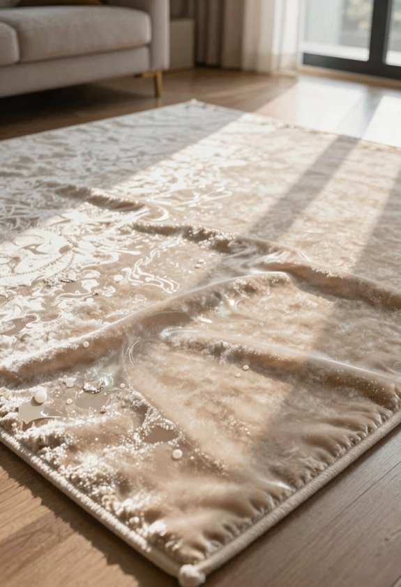 viscose rug light reflects mood