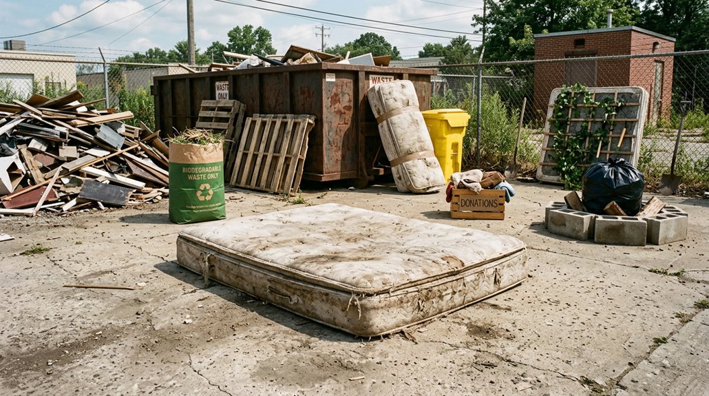 ways to dispose of old mattress